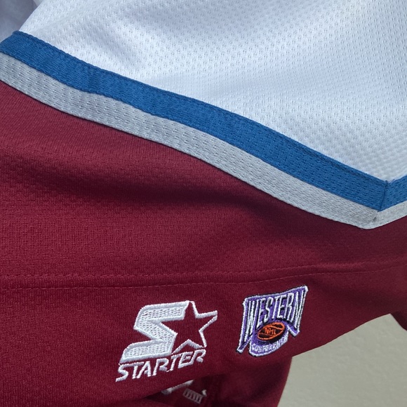 COLORADO AVALANCHE VINTAGE WESTERN CONFERENCE JERSEY NHL Large - Picture 12 of 12
